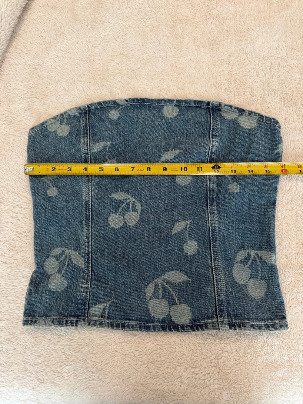 Vero Moda VMCHERRY Strapless Denim Top - Picture 4 of 6